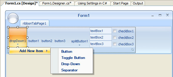 Filling the pop-up menu with items