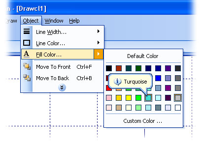 Color selection menu similar to that in Microsoft Office